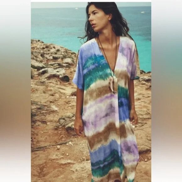 Zara Dresses & Skirts - ZARA TIE DYE TUNIC DRESS XL-XXL 7912/034 NWT